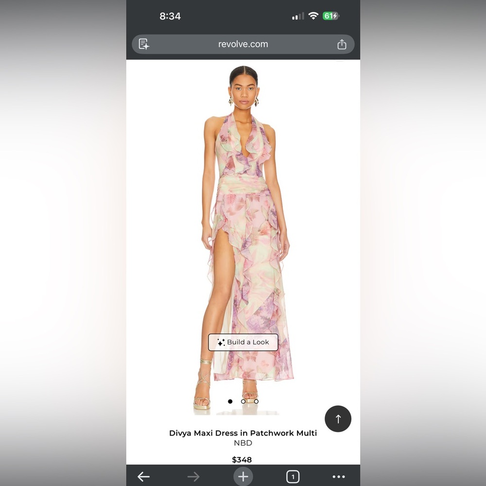 NBD Divya Maxi Dress in Patchwork Multi/XS/NWT - Picture 9 of 9